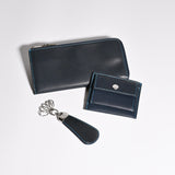 [Yamato] <br>mini snap wallet<br>color: navy<br>[Made to order]