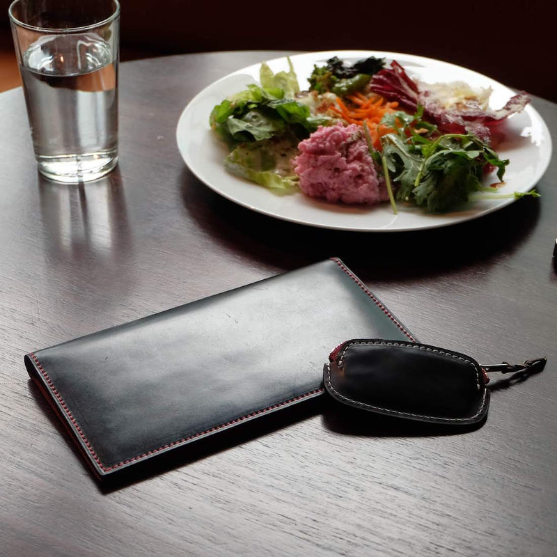 [Gloss Cordovan] <br> Smart coin case <br> color: Black <br> [Made -to -order production]