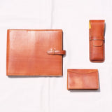 [Persimmon tangy dyed] <br>16×19.2 notebook cover