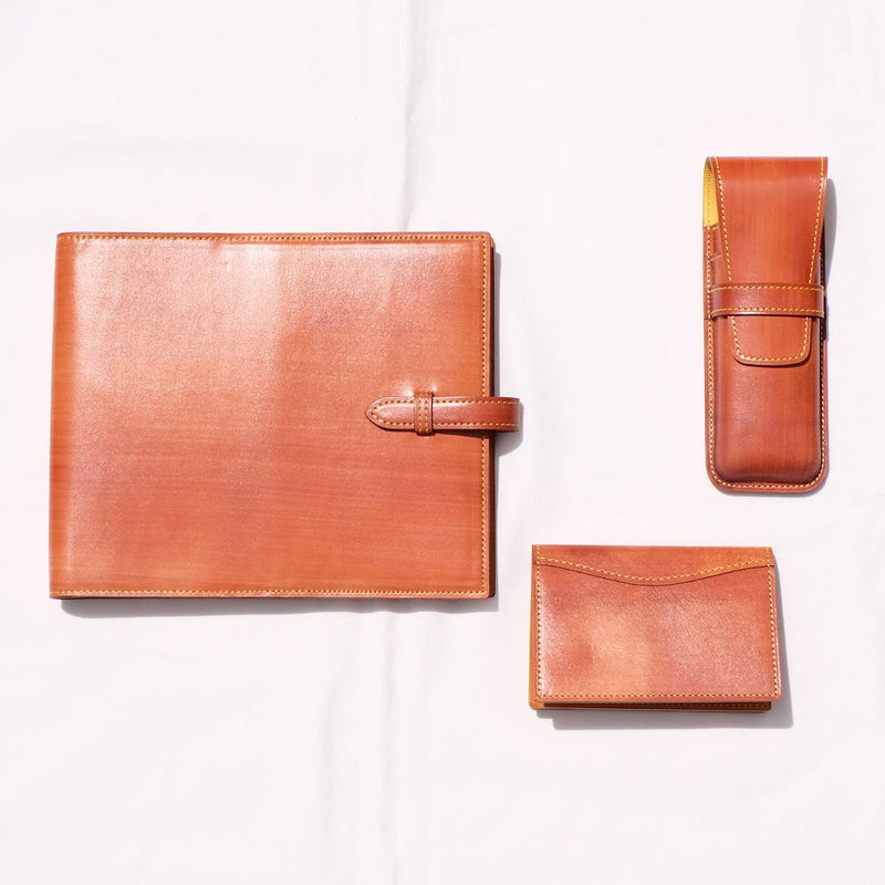 [Persimmon dyeing] <br> 3 pen case <br> [Made to order]