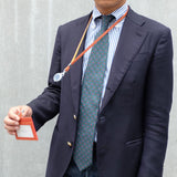 [French calf] <br>ID strap both sides side  <br>color: orange