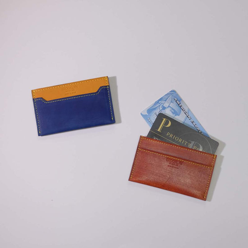 [Persimmon astringent dyeing] <br> Compact card case