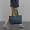 [French calf] <br>Medium tote bag<br>color: Navy x off -white stitch<br>【Build-to-order manufacturing】