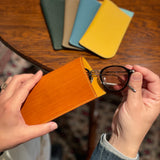 [Persimmon tangy dyed] <br>glasses case