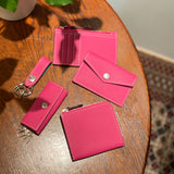 [French calf] <br>triple key case<br>color: magenta pink