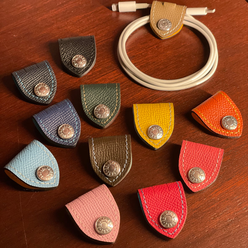 [French calf] <br>Code clip<br>color: Mauve Pink