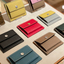 [French calf] <br>Mini -snap wallet<br>color: Red