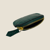 [Color Crocodile]<br>smart coin case<br>color: green