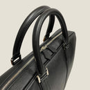 [フレンチカーフ] <br>ブリーフケース<br>color：ブラック<br>【１０月上旬入荷予定】