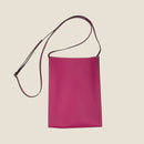 [フレンチカーフ]<br>ボックスサコッシュL<br>color：マゼンタピンク