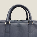 [フレンチカーフ] <br>ブリーフケース<br>color：ネイビー<br>【１０月上旬入荷予定】
