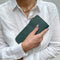 [French calf] <br>L Zip long wallet<br>Color: Dark green