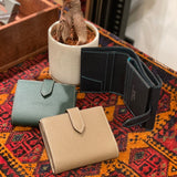 [French calf] <br>hookup wallet<br>Color: Navy x Turquoise stitch