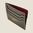 [フレンチカーフ] <br>ミニスナップウォレット<br>color：エタングレー