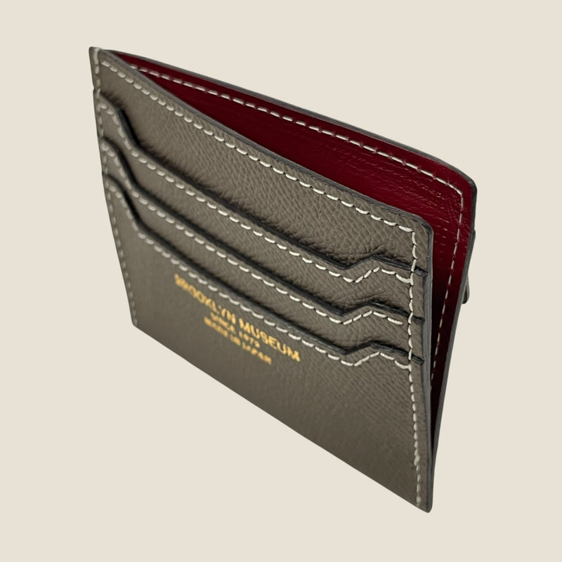 [フレンチカーフ] <br>ミニスナップウォレット<br>color：エタングレー