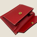 [French calf] <br>Mini -snap wallet<br>color: Red