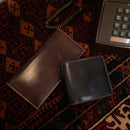 [Gloss Cordovan]<br>International wallet<br>color: Navy<br>【Build-to-order manufacturing】