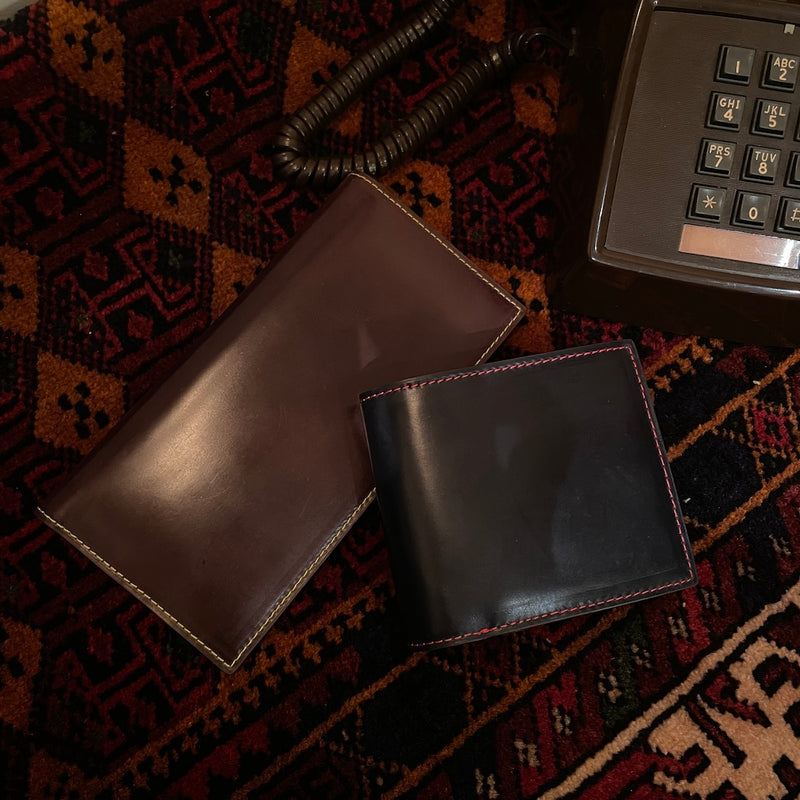 [Gloss Cordovan] <br>Long wallet (no coin purse)<br>color: Burgundy
