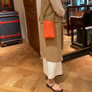 [French calf]<br>Box sakosh<br>color: Orange<br>【Build-to-order manufacturing】