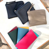 [French calf] <br>Pouch S<br>color: taupe
