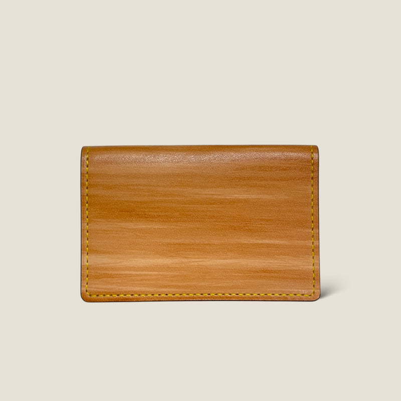 [柿渋染め] <br>通しマチカードケース
