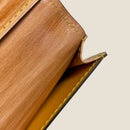 [柿渋染め] <br>通しマチカードケース