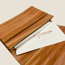 [柿渋染め] <br>通しマチカードケース