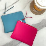 [French calf] <br>Pouch S<br>color: Jean blue