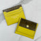 [Croco pattern x French calf] <br>Mini -snap wallet<br>color: Khaki x lemon