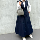 [Shrink leather]<br>postman mini shoulder<br>color: ethane gray