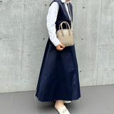 [Shrink leather]<br>postman mini shoulder<br>color: taupe