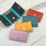 [French calf] <br>key case<br>color: Jean blue