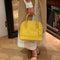 [Shrink leather] <br>Round shoulder<br>Color: Mustard Yellow