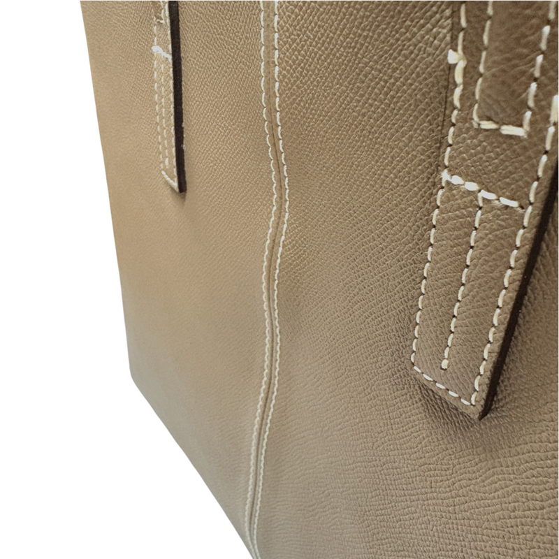 [French calf] <br>Belsy tote bag<br>color: Tope