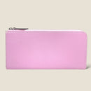 [French calf] <br>L Zip long wallet<br>color: Mauve Pink