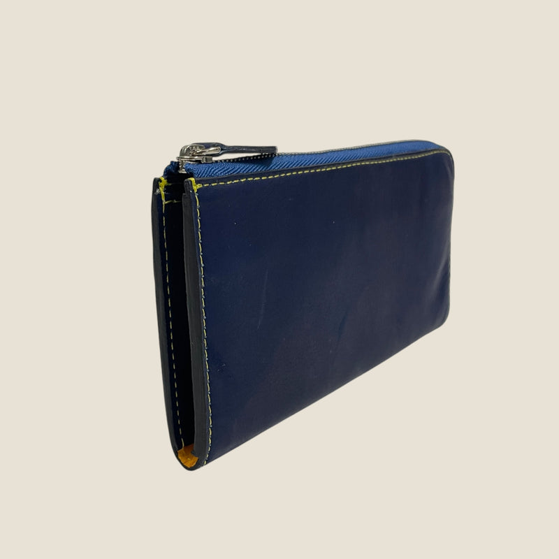 [藍染め] <br>Lジップロングウォレット
