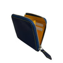 [Indigo dye] <br>Half L zip wallet<br>【Build-to-order manufacturing】