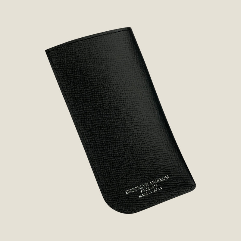 [French calf] <br>Glasses case<br>color: Black