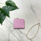 [French calf] <br>Half L zip wallet<br>color: Mauve Pink<br>【Build-to-order manufacturing】