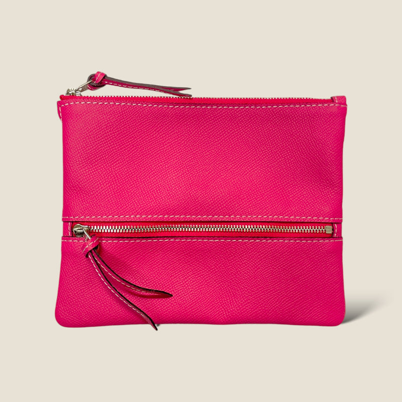 [French calf] <br>Pouch M<br>color: Pink