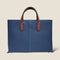 [French calf] <br>Belsy tote bag<br>color: Ink blue x red