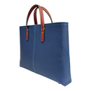 [French calf] <br>Belsy tote bag<br>color: Ink blue x red