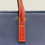 [French calf] <br>Bercy tote bag<br>color: ink blue x red<br>[Made to order]
