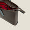 [French calf] <br>Belsy tote bag<br>color: Dark Brown x Aqua Blue