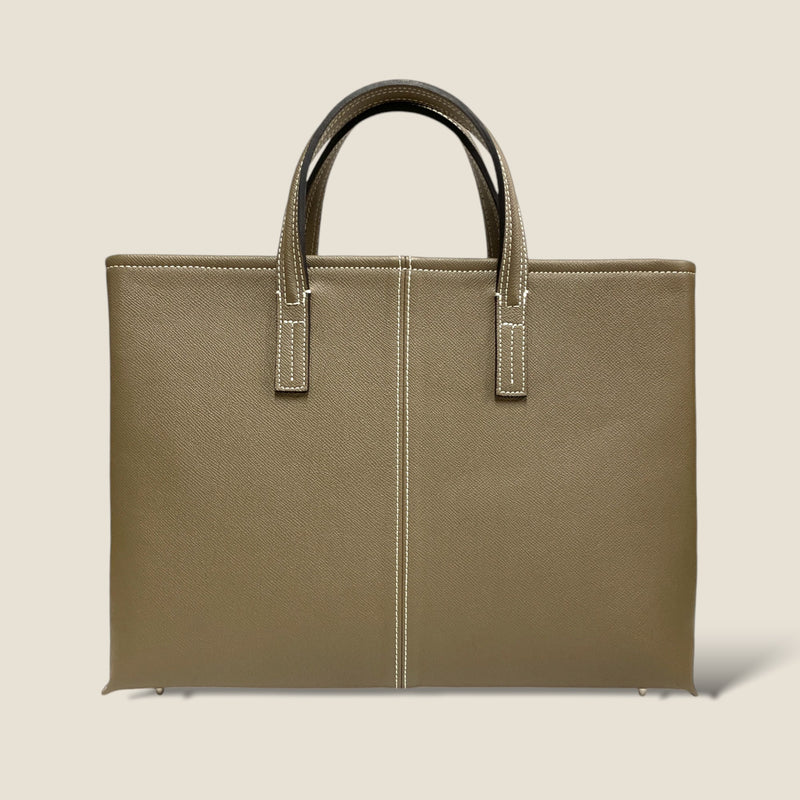 [French calf] <br>Belsy tote bag<br>color: Tope