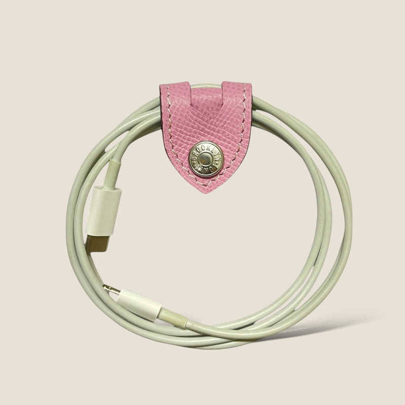 [French calf] <br>Code clip<br>color: Mauve Pink