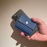 [Yamato] <br>mini snap wallet<br>color: midnight blue<br>[Made to order]