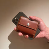 [Yamato] <br>mini snap wallet<br>color: tan<br>[Made to order]