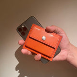[Yamato] <br>mini snap wallet<br>color: orange<br>[Made to order]