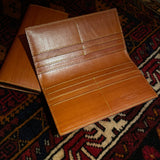 [Persimmon tangy dyed] <br>Long wallet (no coin purse)